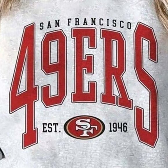 San Francisco 49ers Crewneck Sweatshirt SF Retro Football Niners Fan Gift 17 - Picture 2 of 6